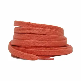 Veters.nl Platte Katoenen Veters 6mm Zalm Oranje 120cm - Sneakers