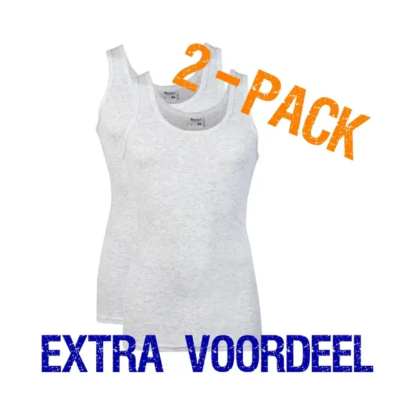 Beeren Heren Hemd - Maat Xxl - 2-pack - Grijs Melee thumbnail