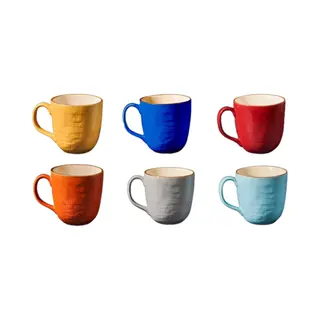Vivi Oggi - Mokken - Bekers - Set Van 6 - Kleurrijk - 300ml - Italië - Kerst