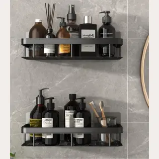 Wandrek- Zwart- 2stuks- Doucherek- Zonder Te Boren- Wandrek Zonder Boren- Wandrekje