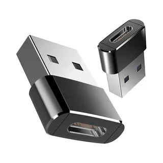 Welley Set Van 2 - Usb-C Naar Usb-A Adapter - Usb-A Naar Usb-C Convertor - Opzetstuk Usb 3.1 To Usb C Hub - Zwart