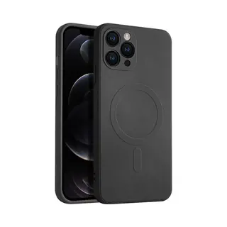 Casify Siliconen Hoesje Geschikt Voor MagSafe IPhone 11 Pro Hoesje - Zwart