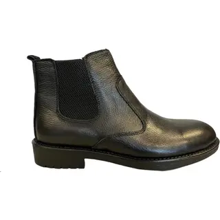 Online Express Herenschoenen- Chelsea Boots- Halfhoge Leren Schoenen- Enkellaarzen 1003- Leather- Zwart- Maat 41