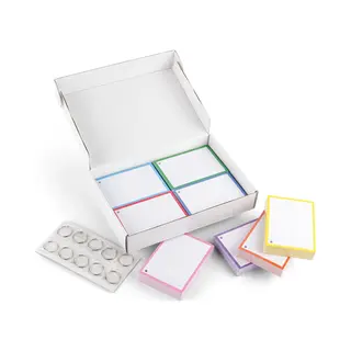 Flashflow Flashcards 500 Stuks A6 - 10.5x15cm Met Perforatie En 10 Xl Klikringen - Flitskaarten - Duurzaam Fsc-gecertificeerd 350 Grams Karton