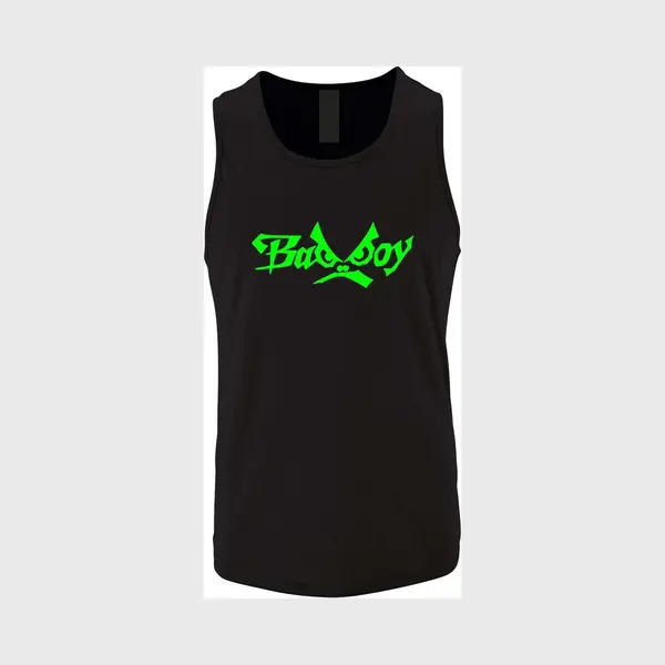 Zwarte Tanktop Met “ BadBoy “ Print Fluor Groen Size Xxl thumbnail