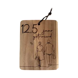 CNCCreative 12, 5 Jaar Getrouwd - Koperen Huwelijksjubileum Cadeau - 12, 5 Jaar Getrouwd Versiering - 12, 5 Jaar Getrouwd Cadeau - 12, 5 Jaar - 12.5 Jaar Getrouwd