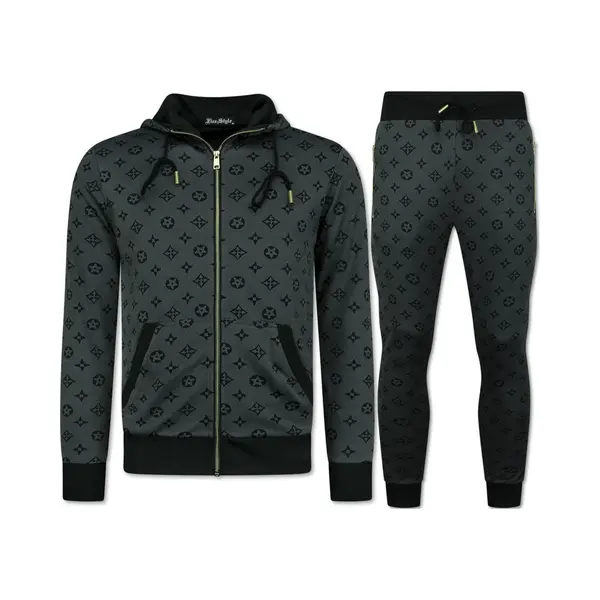 Topstar Trainingspak Heren - Joggingpak Heren Volwassenen - Huispak Heren - Twinset - 5036 - Grijs thumbnail