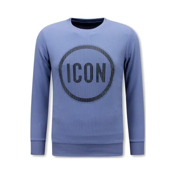 True Rise Mannen Sweater Icon - Heren Trui - Blauw thumbnail