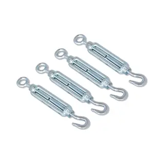 Amig Draadspanner M5 70mm | Haak / Oog | Voordeelverpakking 4 Stuks | Spanschroef Spanner | Verzinkt Smeedstaal