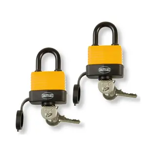 Amig Hangslot Met Sleutel Ø7mm - Weerbestandig Voor Buiten - Outdoor - Set 2 Stuks