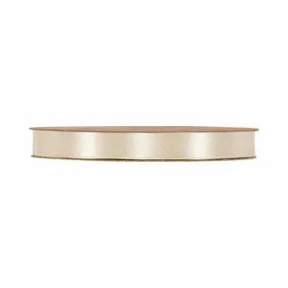 Lint - Crème - 50m X 10mm | Double Satin Classic | Dubbelzijdig Luxe Satijnen Lint | Feestlint Op Rol | Satijn Lint | Cadeaulint