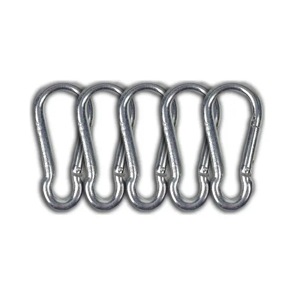 Hid Bcf-Products - Karabijnhaak - 7x70mm - 5 Stuks - Verzinkt Staal - Musketonhaak - Carabiner thumbnail