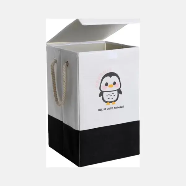 San Marque Wasmand - Wasmand Kinderkamer - Opbergmand Kinderen - Opvouwbare Wasmand - Laundry Basket- Wasmand Met Deksel - Opbergmand Voor Speelgoed - thumbnail