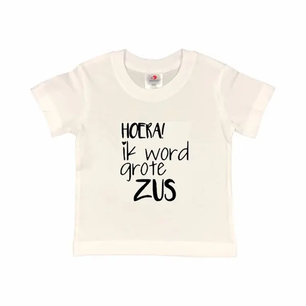 Shirt Aankondiging Zwangerschap Ik Word Grote Zus | Korte Mouw | Zwart | Maat 134/140 Zwangerschap Aankondiging Bekendmaking Baby Big Sis Sister thumbnail