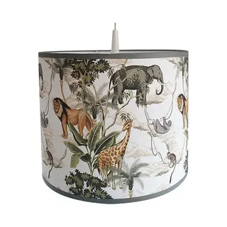 Bi & Li Creaties Hanglamp Jungle Monkey Leeuw-leeuw-olifant-giraf-jungle-kinderkamer-kinderkameraccessoires-hanglamp-pendel-verlichting-sfeerverlichting-accessoires