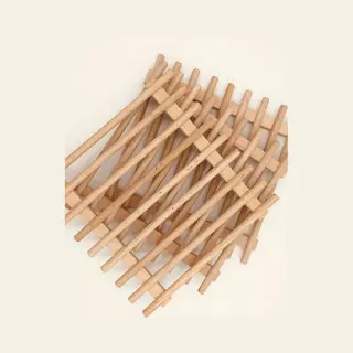 Onderzetter Voor Planten Of Pannen, Set Van 3 Stuks, Hout Fsc, 28x28cm,