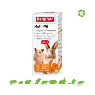 Beaphar Multi-Vit Knaagdier - Voedingssupplement - 20ml