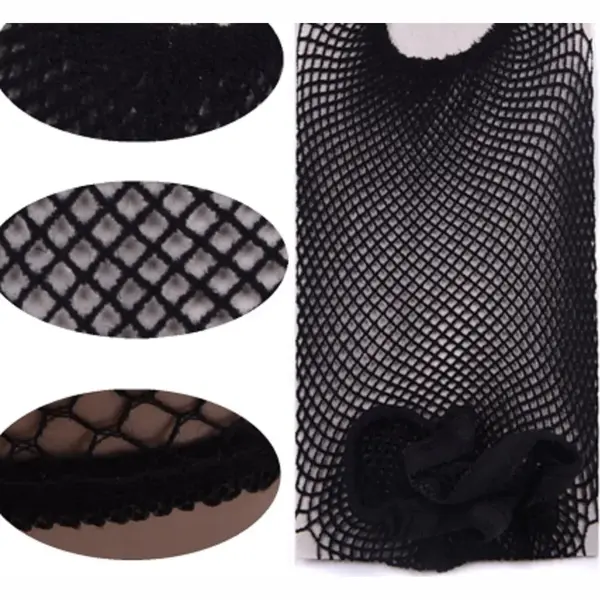 Haar Cap Net Stof Zwart Mesh Voor Pruik Dragen Haarnetjes Haarnetje Pruiken Rekbare Elastische Haarnet Voor Nephaar Weave thumbnail