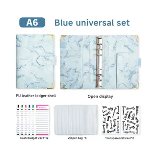 Budget Planner Met Geldmapjes Blue Marble – Budgetplanners - Budgetplanner Kasboek – Huishoudboekje – Budget Binder – Budgetplanner