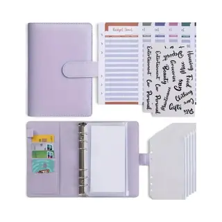 Budget Planner Met Geldmapjes Lila – Budgetplanners - Budgetplanner Kasboek – Huishoudboekje – Budget Binder – Budgetplanner Invulboekjes –