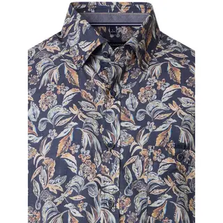 Casa Moda Casual Gebloemd Overhemd Button Down Boord - Xxl