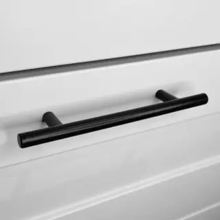 Handgreepdeal.nl Handgreep Zwart Rvs – 192mm – ''Toronto'' – T-Vorm – Hoge Kwaliteit – Meubelgreep | Keukengreep – Kastgreep – Ladegreep – Incl.
