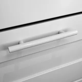 Handgreepdeal.nl Handgreep Wit T-Greep Rvs - Handgreep Wit 128 Mm - Handgrepen Kast - Meubelgrepen - Keukengreep Wit - Kastgrepen -Handgrepen Keukenkastjes -