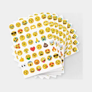 Allemaalstickersenzo Emoji Stickers - 10 Stickervellen - Smiley Stickers Voor Kinderen & Volwassenen