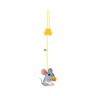 Sitbxo Jouet Pour Chats Swing Sticky Disc, élastique, Corde à Accrocher à La Porte, Accessoire Long Pour Taquiner Les Chats Et Les Chatons Jeu Pour