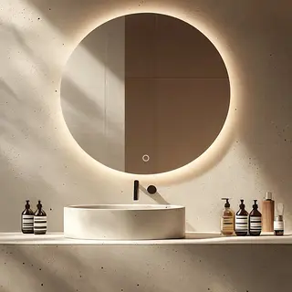 Borelli - Ronde Badkamerspiegel Nella Basic Met Led 60cm - Dimbaar - Duurzame Kwaliteit - Eenvoudige Installatie