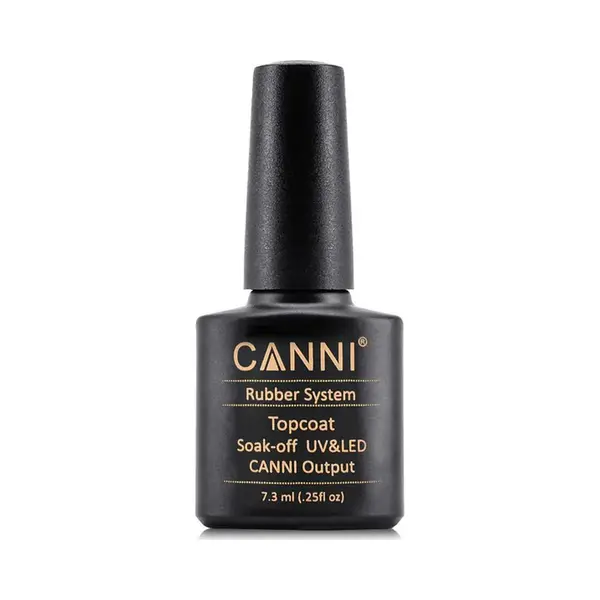 Canni Rubber Top Coat Uv Gellak - 7.3 Ml - Rubber Top Coat - Rubber Top Gel - Rubber Top Coat Gellac - Canni Gellak - Gellak Nagellak thumbnail