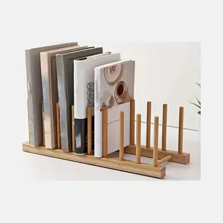 Opslag Rek Voor Boeken En Platen - Boeken Opslag - Opslagrek - Vinyl Standaard - Opslagrek Vinyl - Presentatie Boeken En Platen - Hout