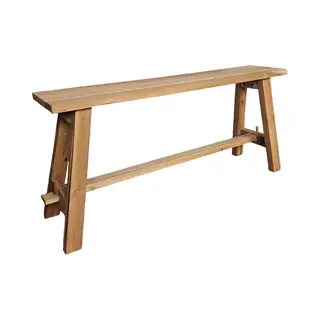 Interieurdirekt - Teakhouten Krukje - 100cm - Naturel
