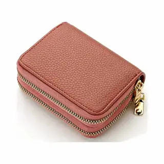 Dames Portemonnee - Leer- Immitatieleer - Roze - Pasjeshouder -Pasjes - Portemonnee