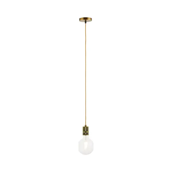Lighto Pendel Champagne Goud - Inclusief Lichtbron Helder - Classic - 1.5m Snoer - Met Plafondkap thumbnail