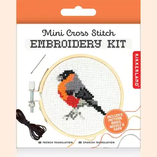 Kikkerland Mini Cross Stitch Kit Bird