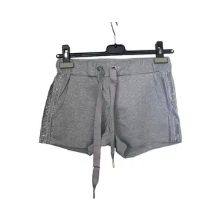 Dames Short Met Bies M Grijs