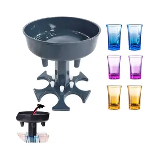 Shotdispenser + 6 Shotglaasjes - Shot Fontein - Glass Dispencer - Drank Dispencer - Shotdispencer - Shotjesmaker - Alcoholdispencer - Shotglazen -