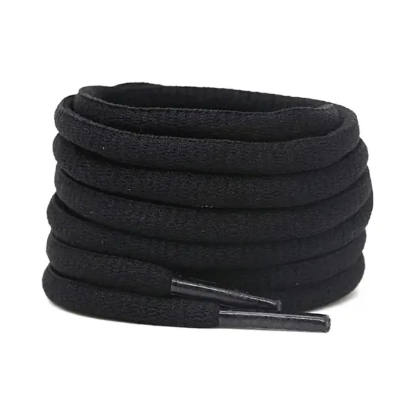 Ovale Asics Veters - 120CM - Zwart - Black - Laces - Geschikt Voor Asics - New Balance - Veter - Oval - 120 Cm - Ovaal thumbnail