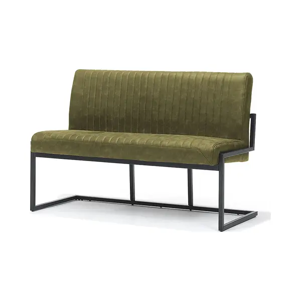 The Seats Eetkamerbank Belgie 135 Cm Micro Leder Groen thumbnail