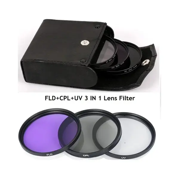 DutchOptics 62mm Mc Uv Filter + Cpl Circulair Polarisatiefilter + Fld Nachtfilter Kit Set thumbnail