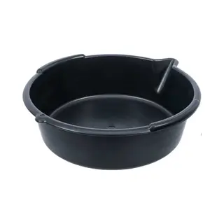 Hl Agenturen Hl - Opvangbak Vloeistoffen - Lekbak Olie - Schenktuit - Tuit - 8 Liter - ø 39 Cm - Rond - Zwart - Kunststof