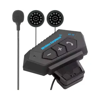 Motorhelm Headset Bluetooth - Met Microfoon Voor Helm - Waterdicht - Universele Pasvorm