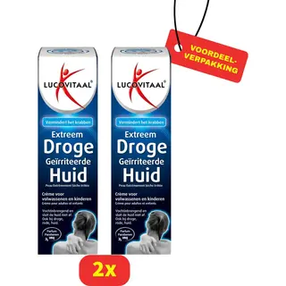 Lucovitaal Anti-jeuk Crème Voor Extreem Droge Geïrriteerde Huid - Anti-jeukcrème - 2x50 Ml Voordeelverpakking