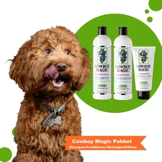 Cowboy Magic Pakket Met Hondenshampoo 473 Ml , Conditioner 473 Ml En Detangler&Shine 118 Ml Ook Geschikt Voor Paarden En Mensen!