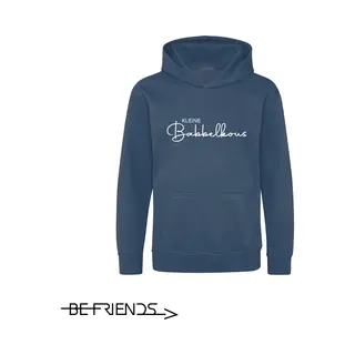 Be Friends Hoodie - Kleine Babbelkous - Kinderen - Blauw - Maat 1-2 Jaar