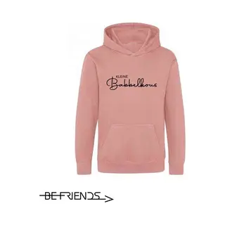 Be Friends Hoodie - Kleine Babbelkous - Kinderen - Roos - Maat 7-8 Jaar