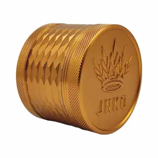 Grinder 4-Delig Majestic Xl | Goud | 63mm | Aluminium | 3D Logo | Jnko
