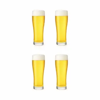 Professionele Bierglazen - (4 Stuks) - 360ml - Bierglas - Bier - Glas - 36cl/0.36L - Pils - Glazen Set - Hoogwaardige Kwaliteit - Vaasje - Speciaal