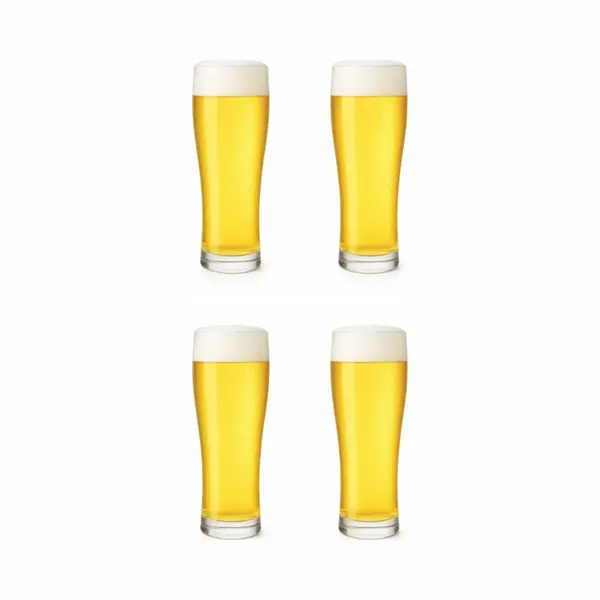 Professionele Bierglazen - (4 Stuks) - 360ml - Bierglas - Bier - Glas - 36cl/0.36L - Pils - Glazen Set - Hoogwaardige Kwaliteit - Vaasje - Speciaal thumbnail